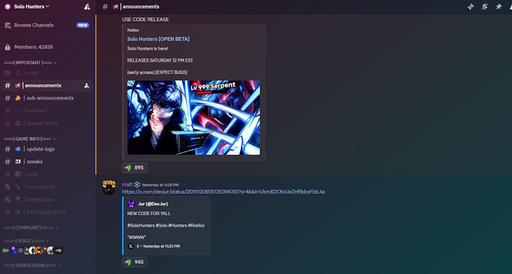 Solo Hunters Discord
