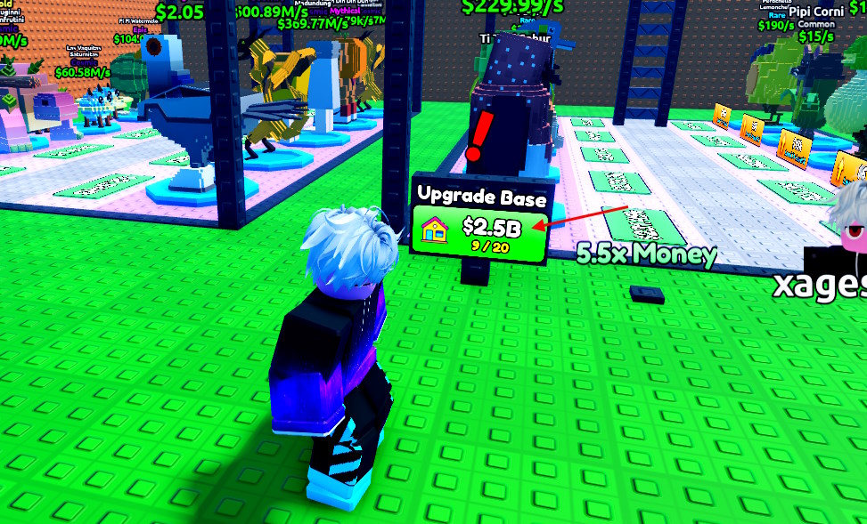 Upgrade Base in Escape Tsunami for Brainrots