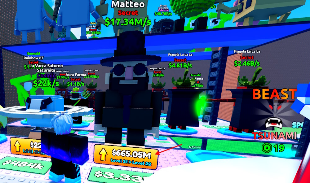 Upgrade Brainrots in Escape Tsunami for Brainrots