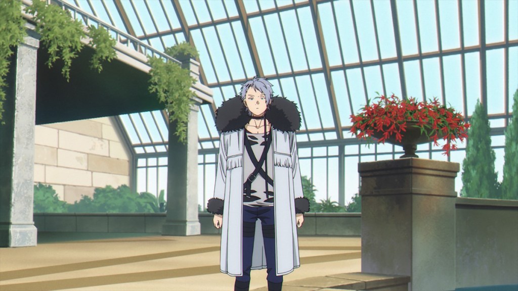 Wirbel standing in Serie's hall