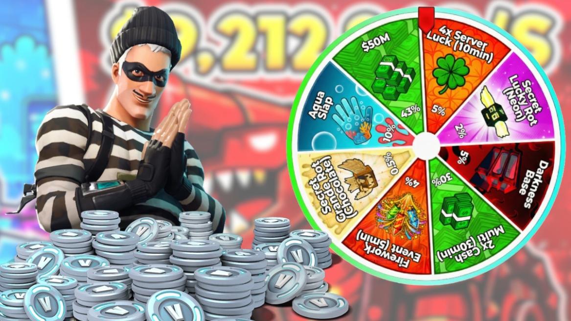Fortnite Steal Brainrot Spin Wheel