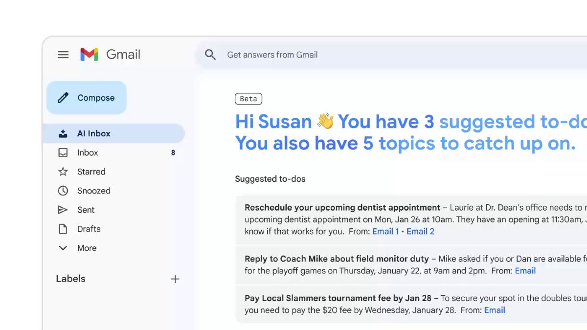 gmail ai inbox feature introduced