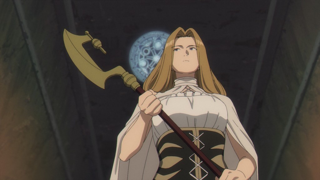 Methode with her staff