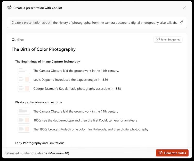 microsoft powerpoint with copilot