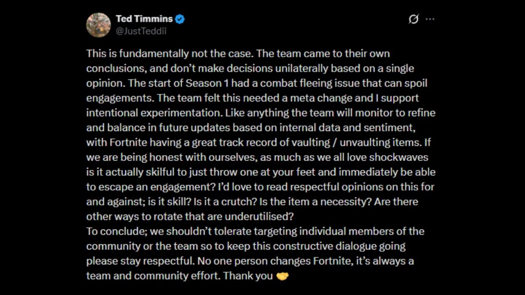 Ted Timmins Fortnite