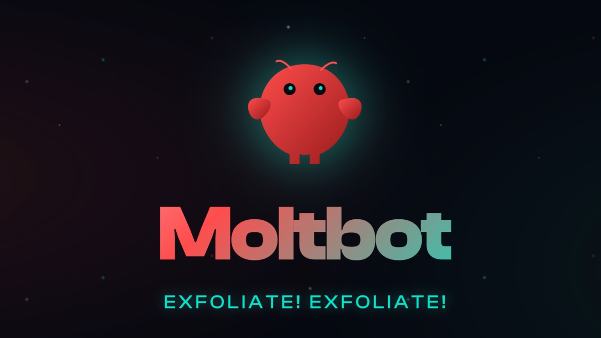 banner of Clawdbot or Moltbot chatbot previewing the mascot