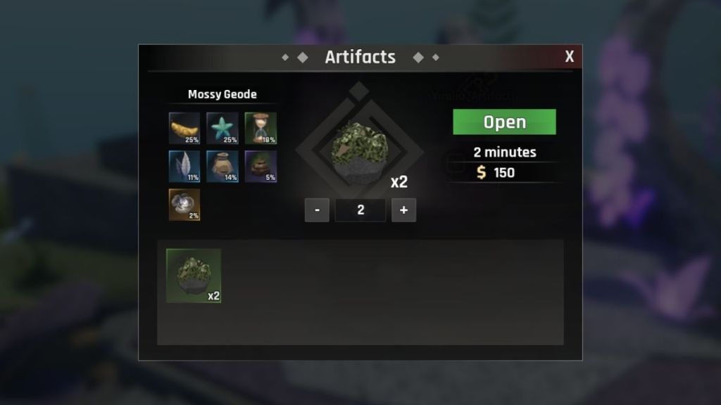 Abyss Artifacts List