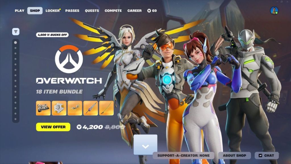 All Fortnite Overwatch Skins in the Item Shop