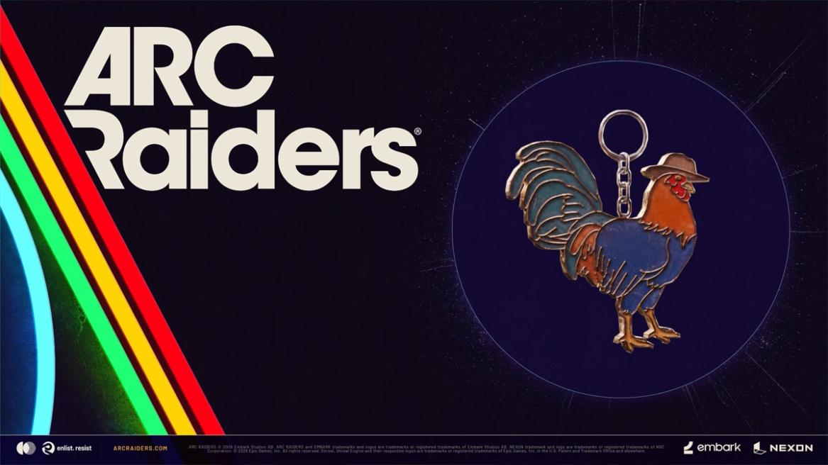 Free Arc Raiders Scrappy Enamel Charm