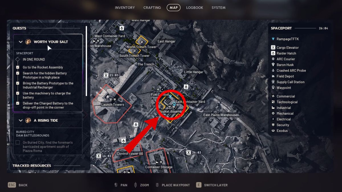 Arc Raiders Worth Your Salt map