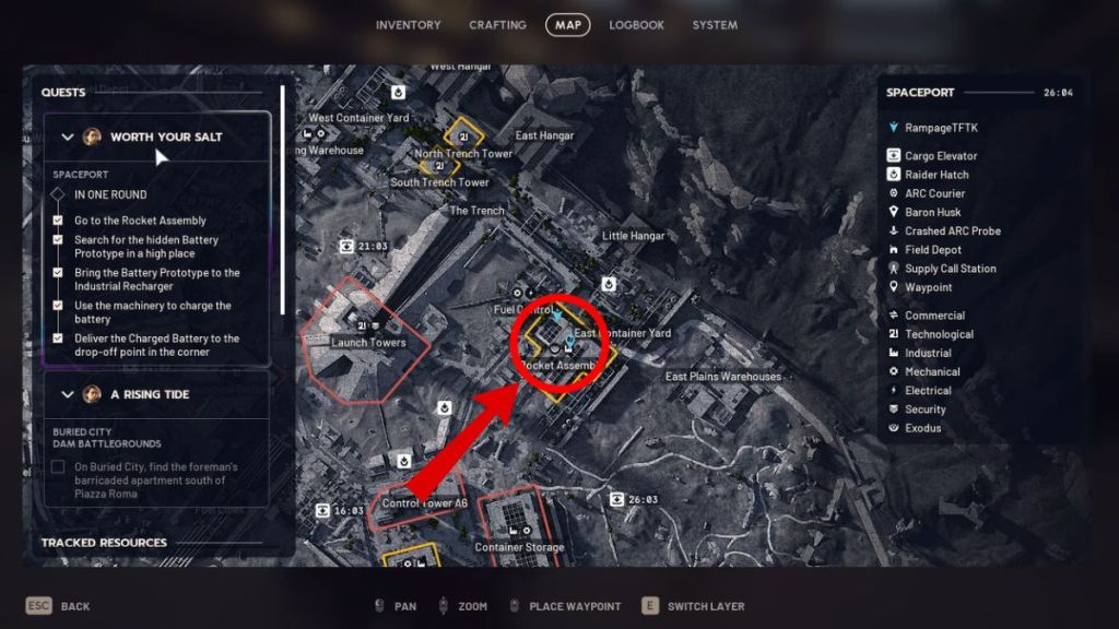 Arc Raiders Worth Your Salt map