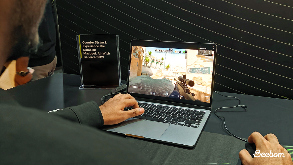 NVIDIA GeForce Now CS2 on a Mac Air
