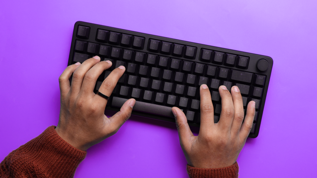 Sony Keyboard typing top