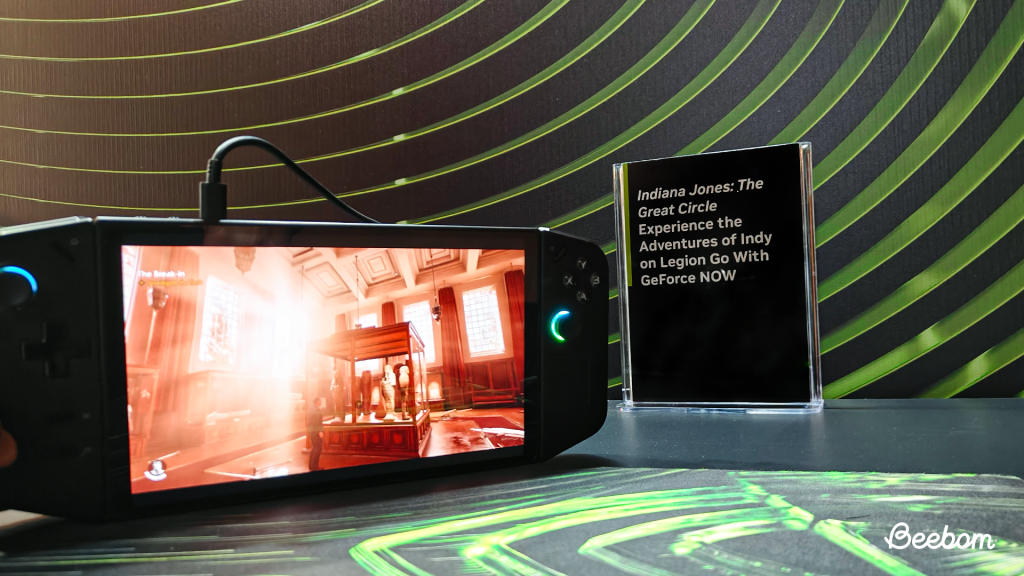 NVIDIA GeForce NOW running on Lenovo Legion Indy Jones