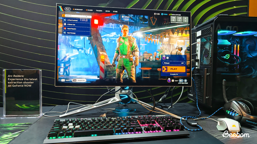 NVIDIA GeForce NOW running Arc Raiders on PC