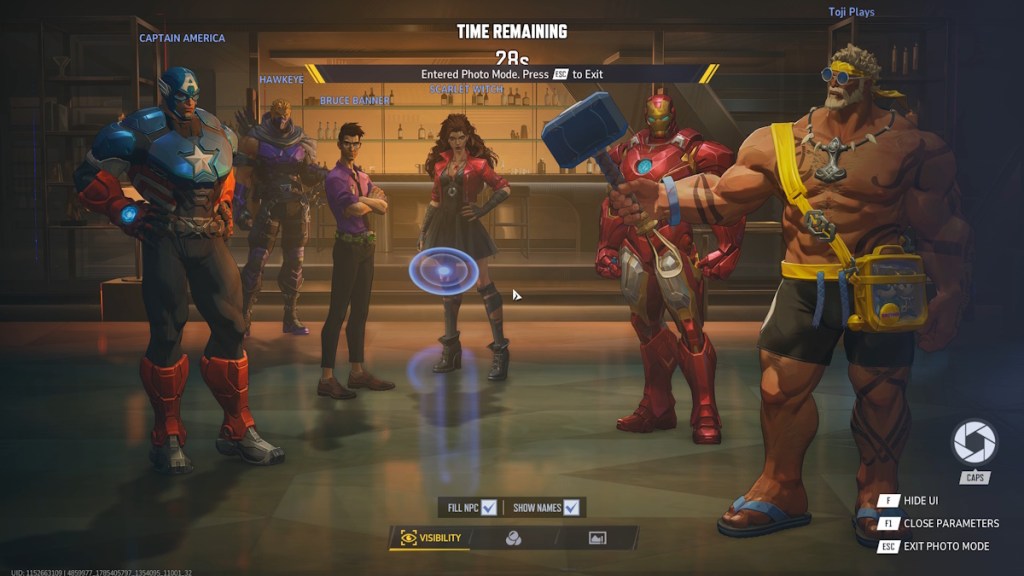 Click capture photo in Marvel Rivals Photo Op