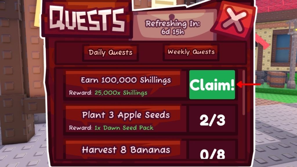 Complete Daily and Weekly Quests