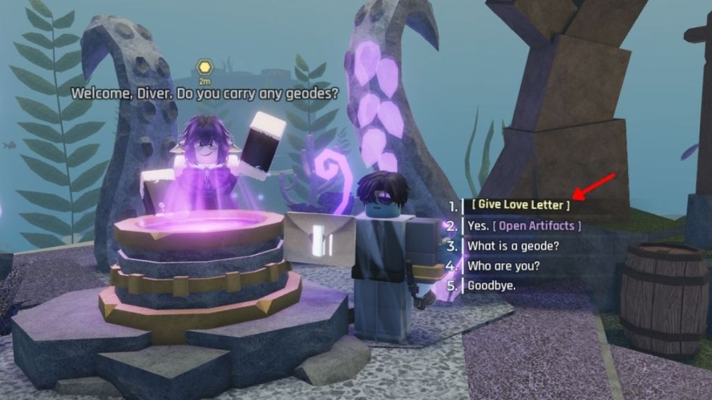 Deliver Love Letters in Abyss