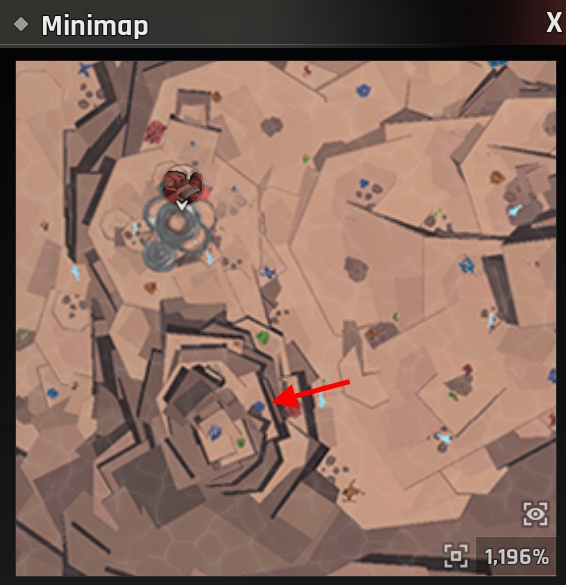 Fish Ruin Location in Abyss Ancient Sands beside Grumpy Hank