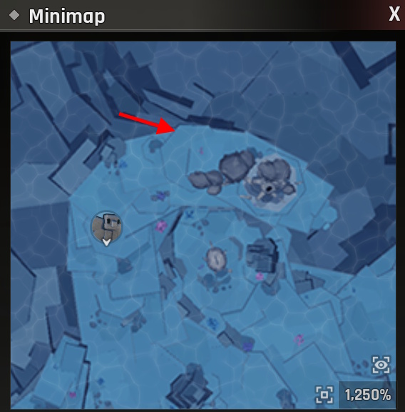 Fish Ruin Location in Abyss Spirit Roots beside King Cat entrance