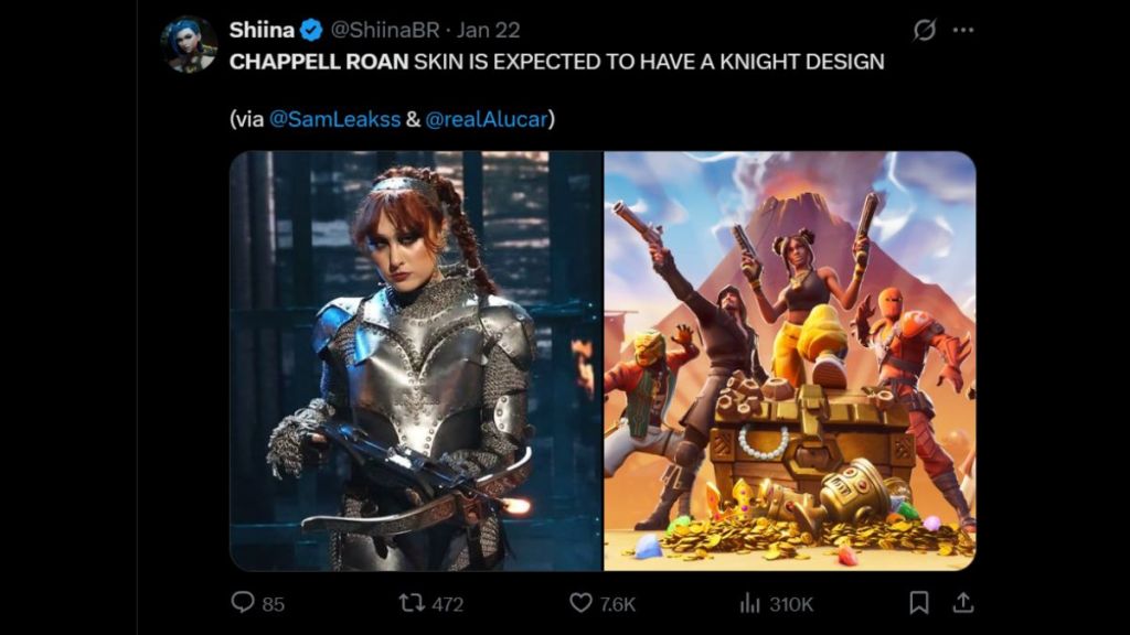 Fortnite Chappell Roan Skin Update 39.40