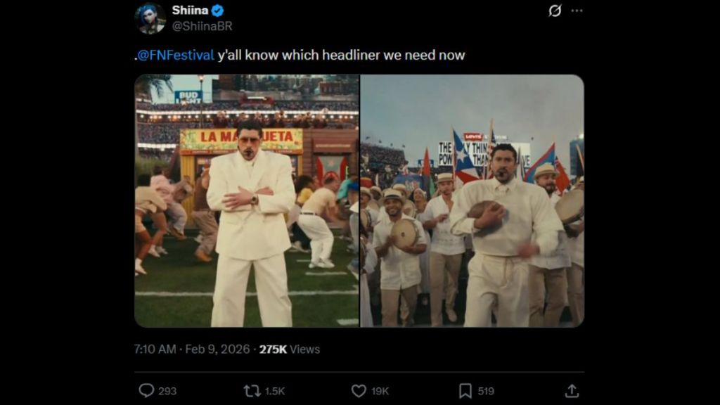 Fortnite Festival Bad Bunny Tweet