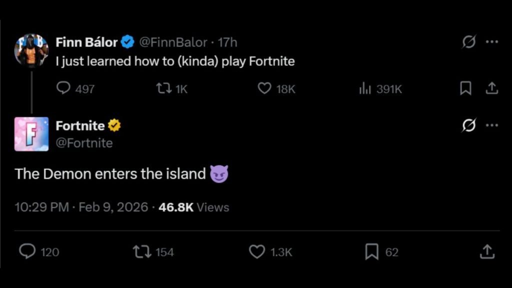 Fortnite Finn Balor Collab