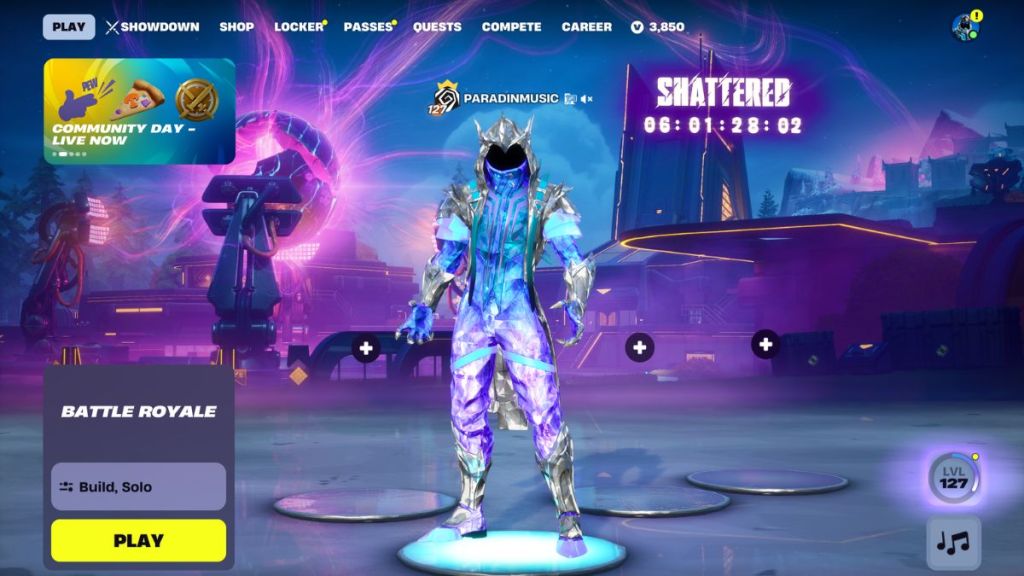 Fortnite Shattered Live Event Lobby Countdown