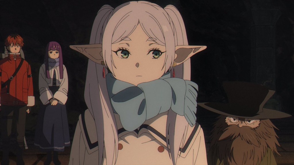 Frieren's party with a dwarf