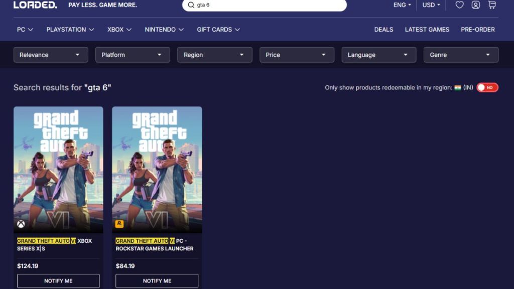 GTA 6 এর দাম 80 ডলার হবে? লোডেড গেমের তালিকা প্রিমিয়াম মূল্য ট্যাগ নিয়ে উদ্বেগ উত্থাপন করে GTA 6 এর দাম 80 ডলার হবে? লোডেড গেমের তালিকা প্রিমিয়াম মূল্য ট্যাগ নিয়ে উদ্বেগ উত্থাপন করে