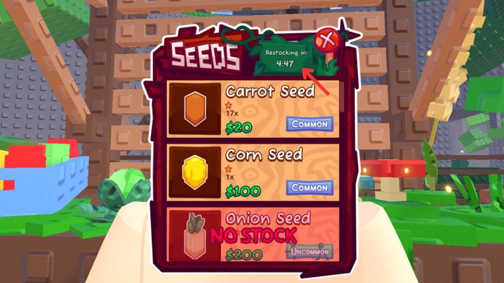 Garden Horizons Seed Shop Restock Timer