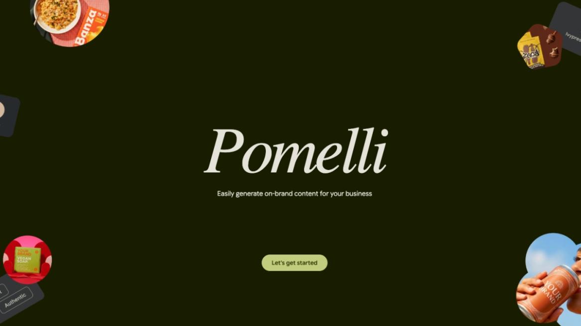 Google Pomelli homepage view