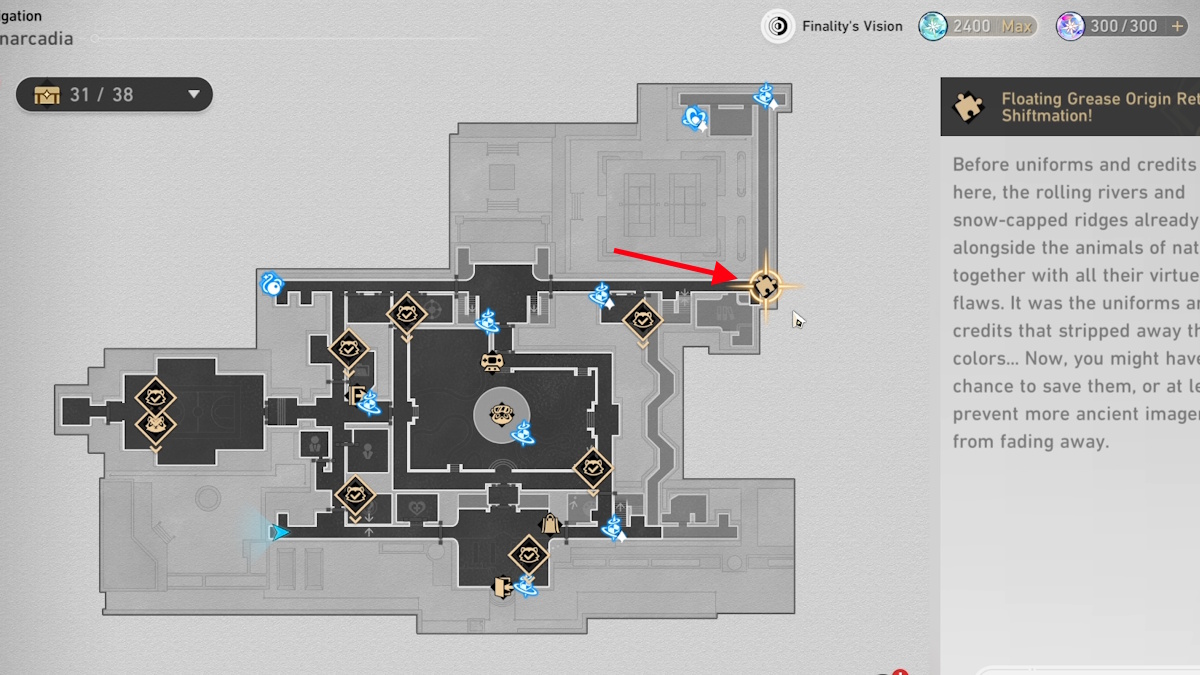 Graphia Academy Floating Grease Origin Retrace Shiftmation 3 location