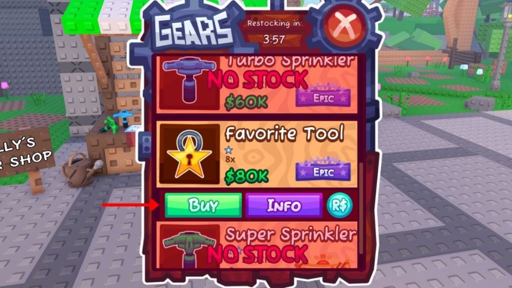 How to Get the Favorite Tool in Garden Horizons