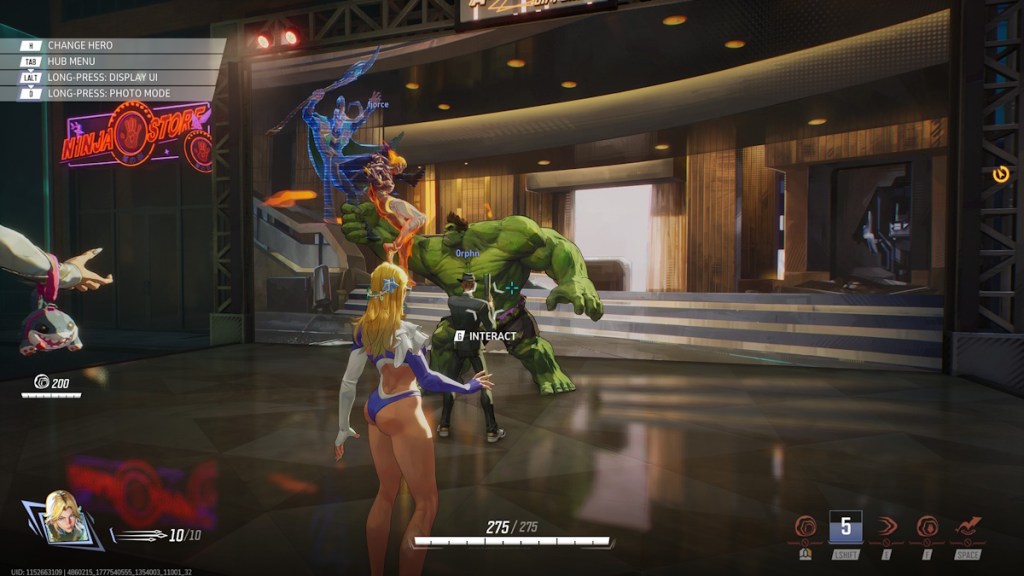 Hulk photo booth in Marvel Rivals