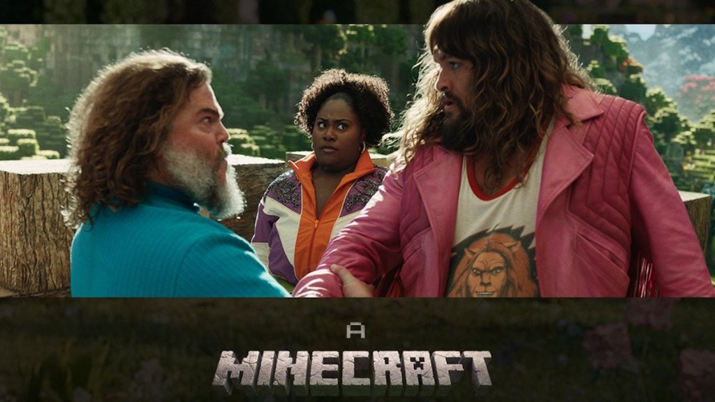 Jason Momoa, Jack Black, and Danielle Brooks in Minecraft movie