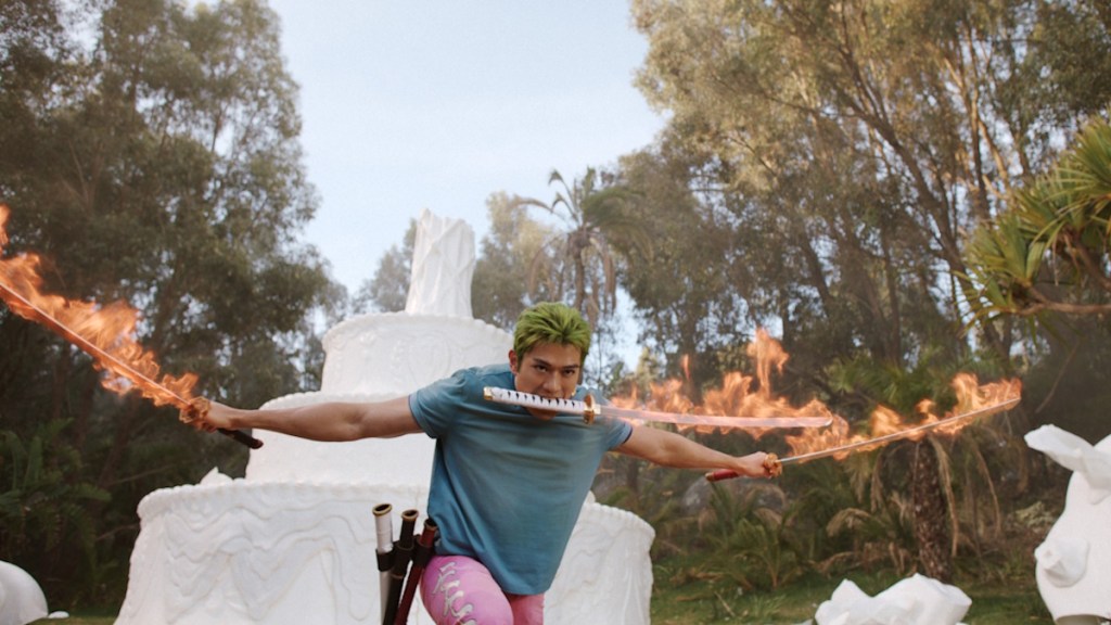 Mackenyu as Zoro in live-action One Piece Season 2