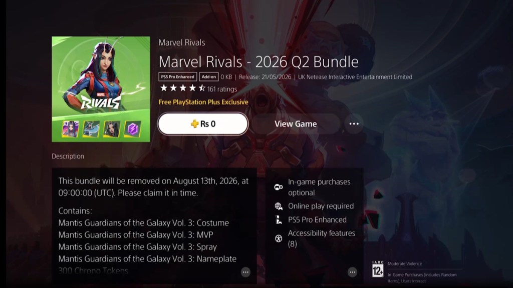 Mantis Guardians of the Galaxy Vol 3 PS Plus skin