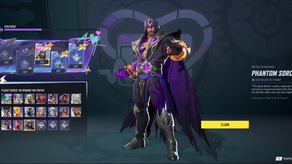 Marvel Rivals Doctor Strange Skin PYO 