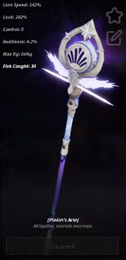 Pinion Aria Rod Stats