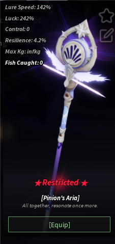 Pinion's Aria Rod with Restriction