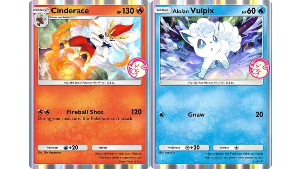 Pokemon TCG Pocket Cinderace and Alolan Vulpix Wonder Pick