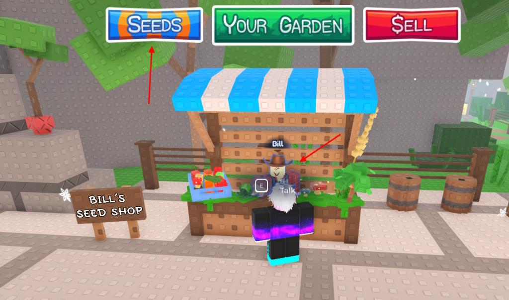 Purchase seeds in Garden Horizons