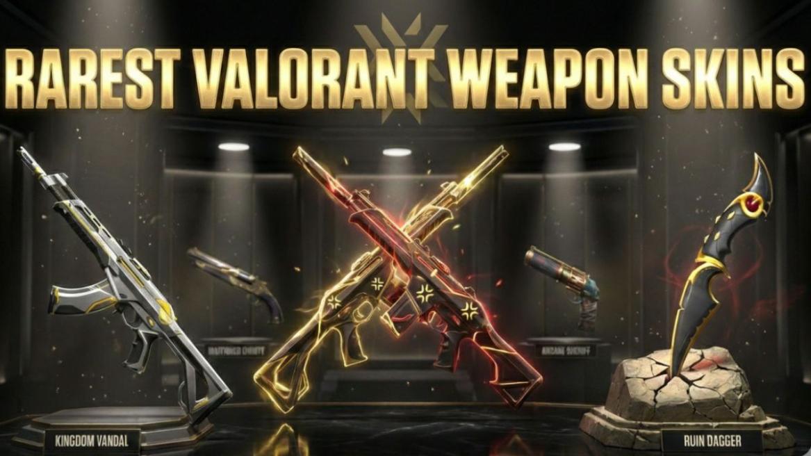 Rarest Valorant Weapon Skins Cover