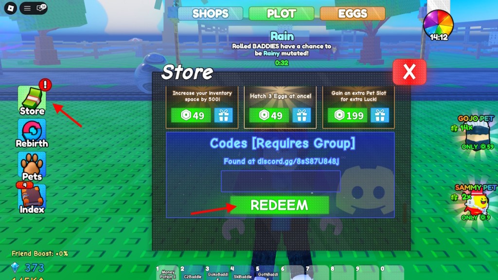 Redeem spin a baddie codes