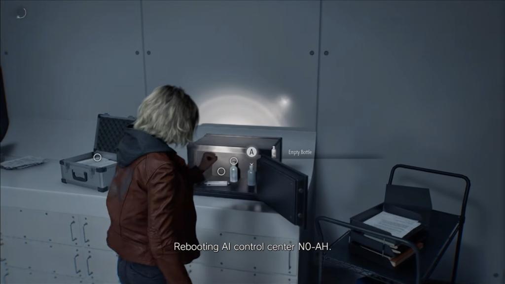 Resident Evil Requiem ARK Monitor Control Room Safe location