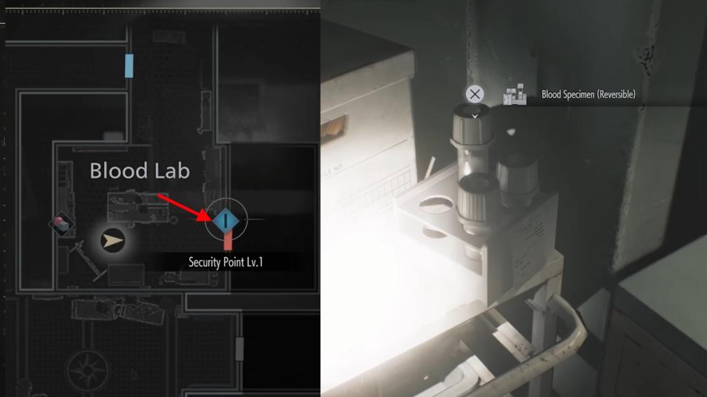 Resident Evil Requiem Analyzer Blood Specimen Reversible location