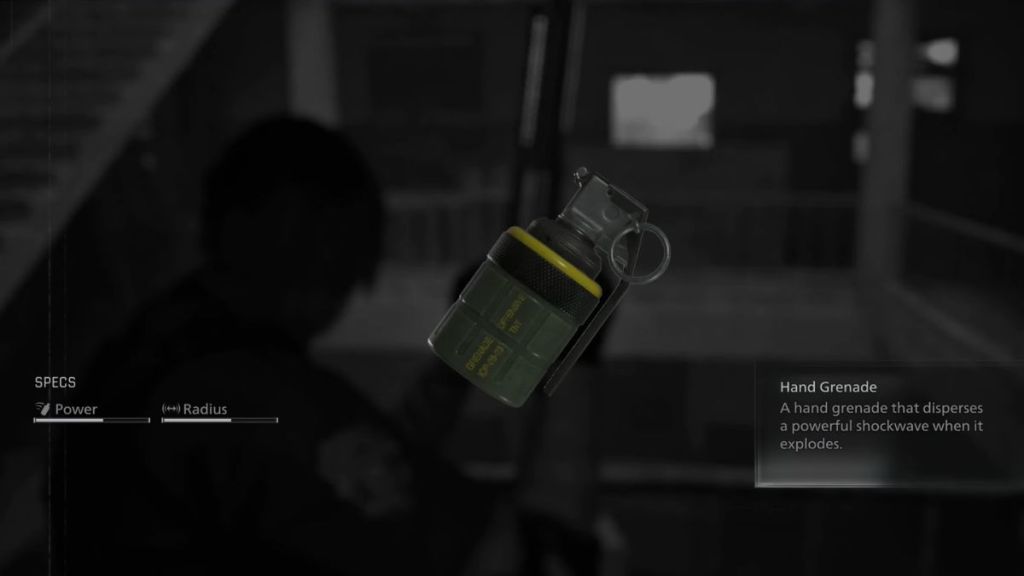 Resident Evil Requiem Hand Grenade Weapon