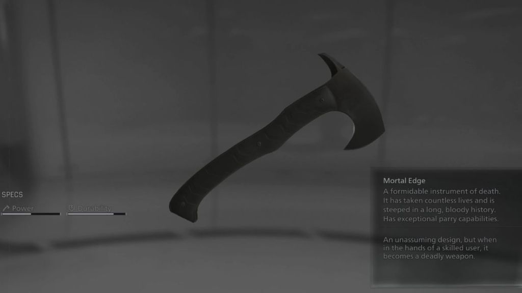 Resident Evil Requiem Mortal Edge Weapon