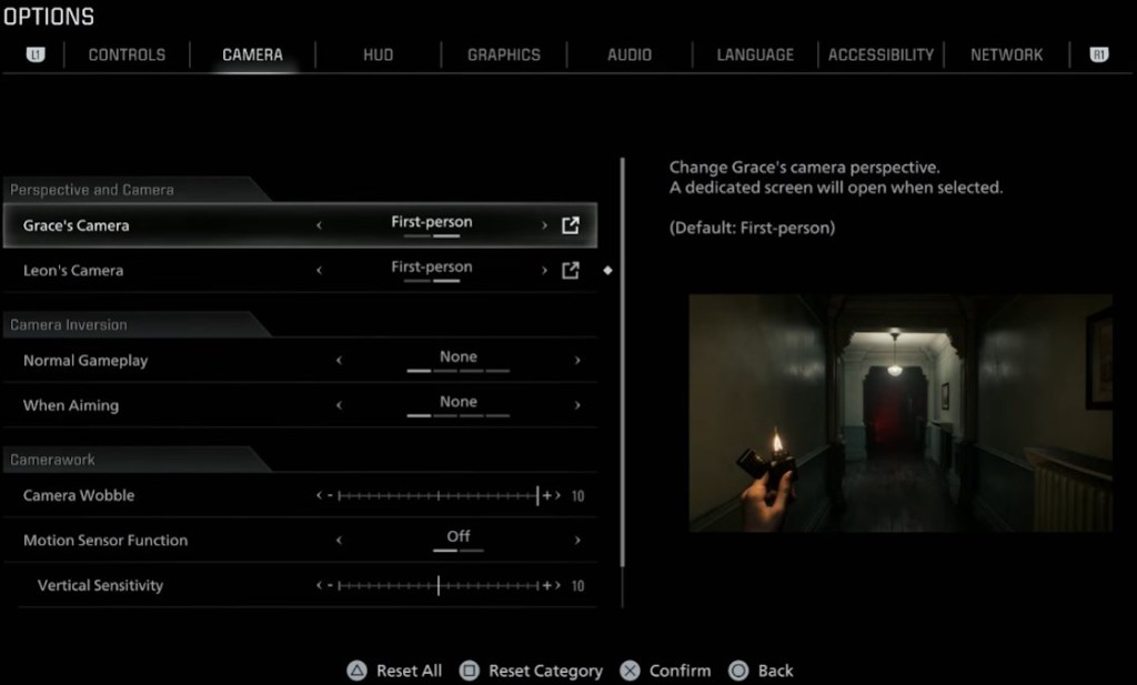 Resident Evil Requiem camera perspective change